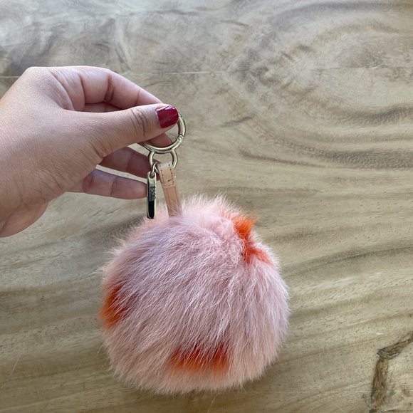 Fendi Pom Pom Multicolor Fur Charm - Picture 7 of 12